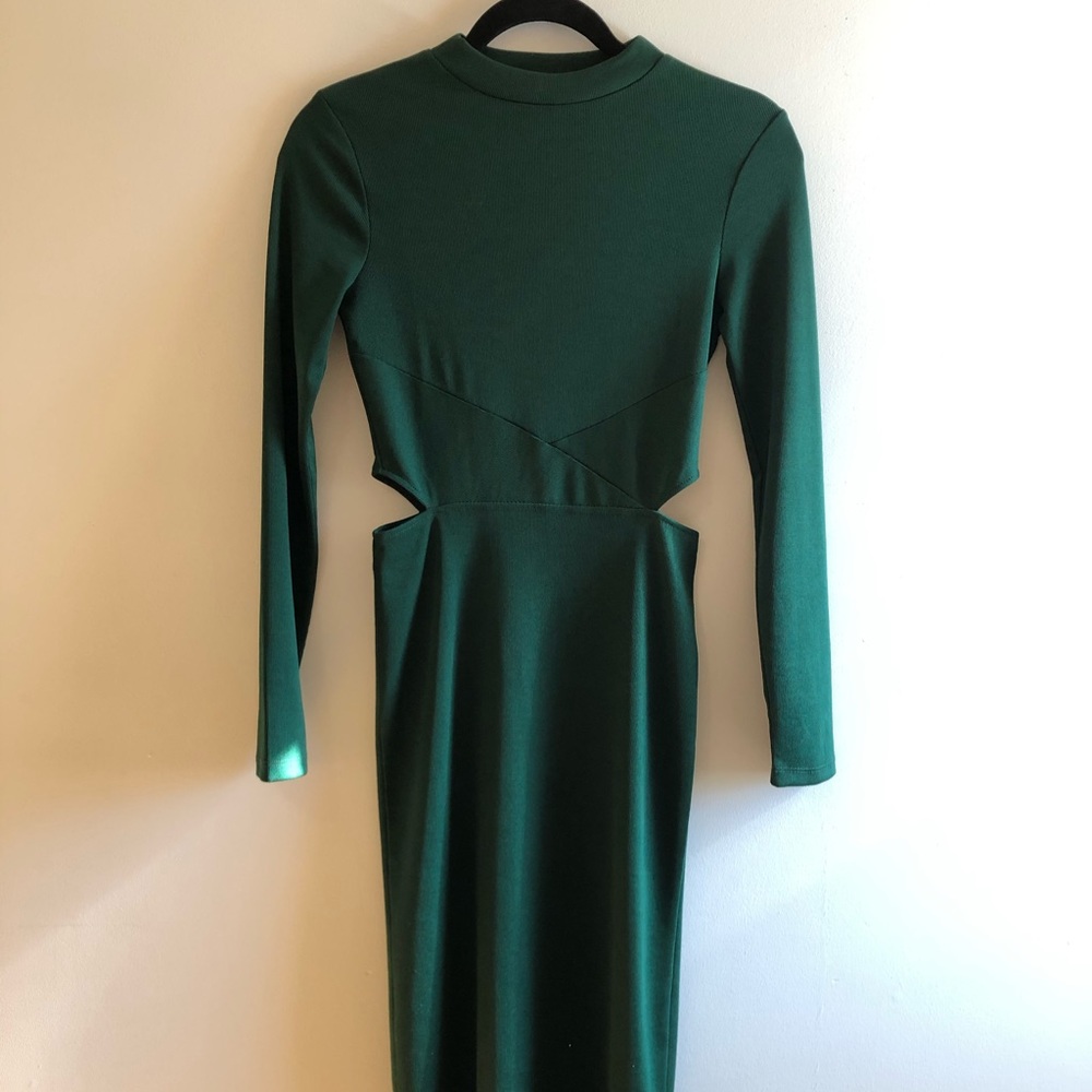 Emerald green dress